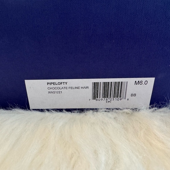 NWT & Box Stuart Weitzman Pipelofty Calf Hair Ankle Booties Chocolate size 6.5 - Picture 7 of 13